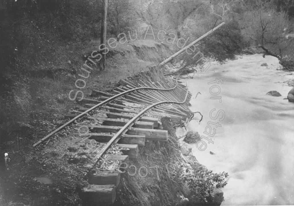 Flood damage on the Alum Rock line