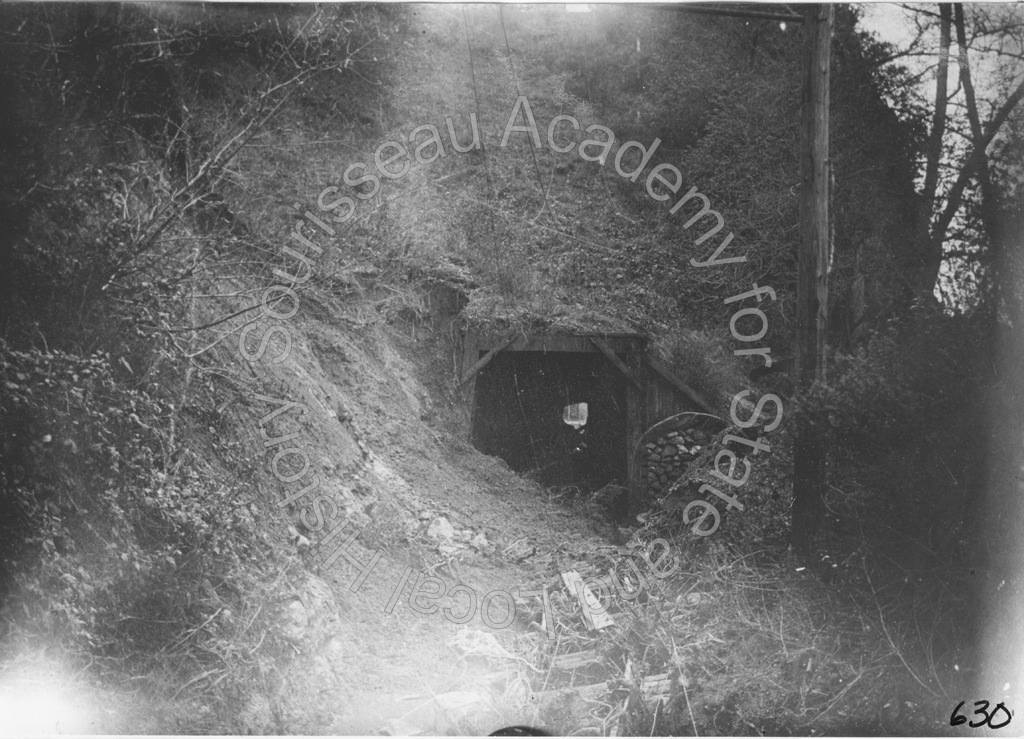 Collapsed streetcar tunnel at Alum Rock Park
