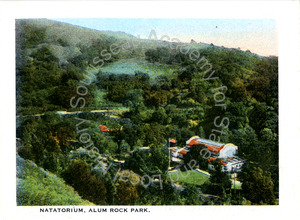 Bird's-eye view of Alum Rock Park Natatorium