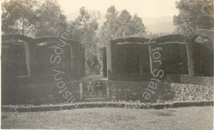 Image of Outdoor theatre of cypress; view from stage, Bothin, Montecito