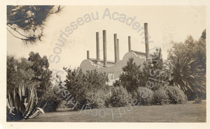 Image of Edison electric power station, Santa Barbara, Trees will grow and hide stacks