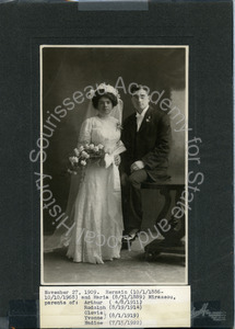 Image of Hermain and Maria Mirassou upon their marriage