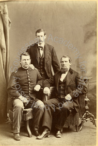 Image of Portrait of Three Haskell brothers: Daniel, Henry, and unidentified brother