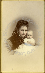 Image of Portait of Nettie Clayton Flewton with Child(?) 