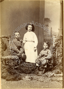 Image of Portrait of Edward William, Mary, and Willis Sherman Clayton