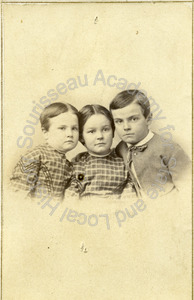 Image of Portrait of Flora, Allie, and Walter Haskell