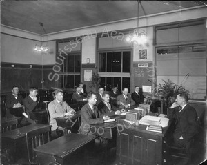 Image of Andrew P. Hill, Jr, instructing in a class on U.S. citizenship