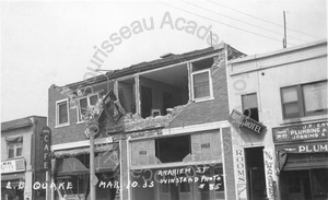 Image of Buildings on Anaheim Street after the earthquake