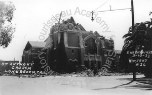 Image of St. Anthony Church after the earthquake