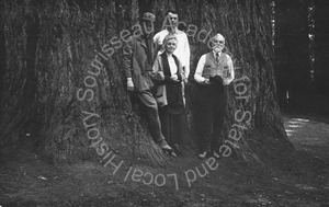 Image of Andrew P. Hill family in Big Basin