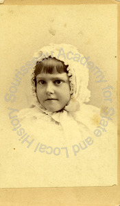 Image of Unidentified young girl, likely a member of the Talbot family