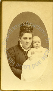 Image of Unidentified mother and infant, likely members of the Talbot family