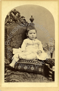 Image of Portrait of an unidentified female child, approximately three years old