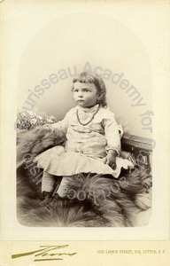 Image of Portrait of an unidentified female child, approximately two years old