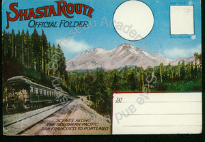 Image of Official folder of the Shasta Route along the Southern Pacific Railroad