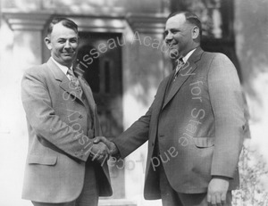 Image of Andrew P. Hill, Jr. and Walter L. Bachrodt, Superintendent of Schools