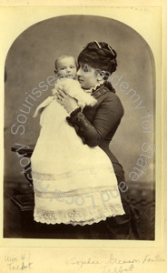 Image of Portrait of Sophia Gleason Foster Talbot and William H. Talbot as an infant