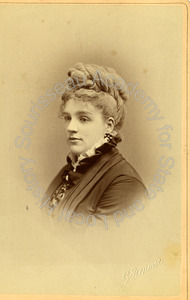 Image of Portrait of an unidentified woman, possibly Sophia Gleason Talbot
