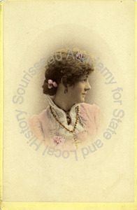 Image of Portrait of an unidentified woman, likely a member of the Talbot family