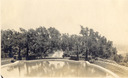 Image of Pool & axis development from bathhouse, George O. Knapp Estate
