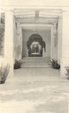 Image of Entrance and bust at Norton Residence, Santa Barbara