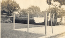 Image of Stone under clothes line, Clinton B. Hale Residence, Santa Barbara