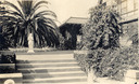 Image of Bothin, Santa Barbara -- statue backed by palm