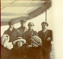 Image of Thomasine Casalegno and others on board ship The France