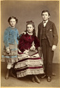 Image of Portrait of Flora, Allie, and Walter Haskell