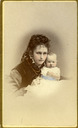 Image of Portait of Nettie Clayton Flewton with Child(?) 