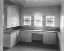 Image of View of an empty kitchen