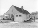 Image of Almack Residence on Faculty Row, view of garage and backyard