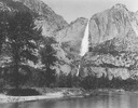Image of Yosemite Falls and Merced River