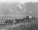 Image of Photograph of the canvas "Crossing the Plains" 