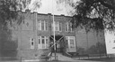 Image of Unidentified school, closed with barriers over the front entrance