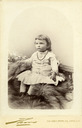 Image of Portrait of an unidentified female child, approximately two years old