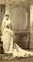 Image of Unidentified young woman in a wedding gown, likely a member of the Talbot family