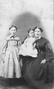 Image of Portrait of an unidentified woman and two young girls